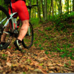 Sports,Activity:,Young,Adult,Cyclist,Riding,Mountain,Bike,In,The